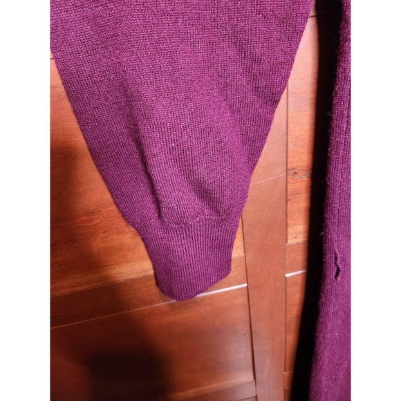 JT Dress Sweater Dress Womens Size Plum Cowl Neck Long Button Accents Cozy Chic - Picture 10 of 12